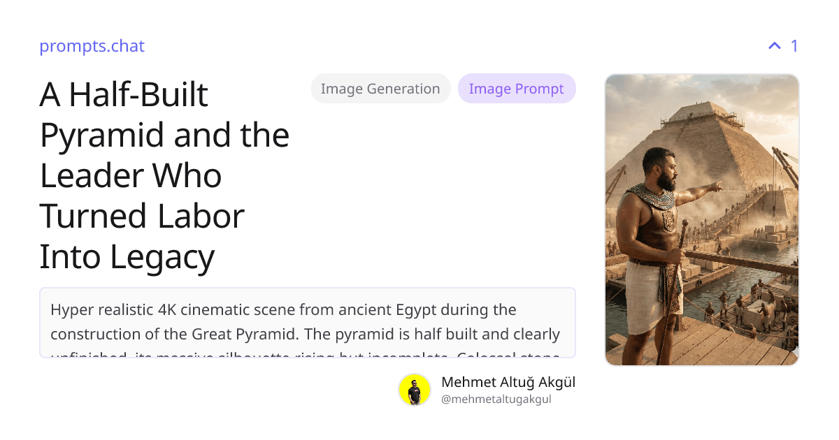 A Half-Built Pyramid and the Leader Who Turned Labor Into Legacy ...
