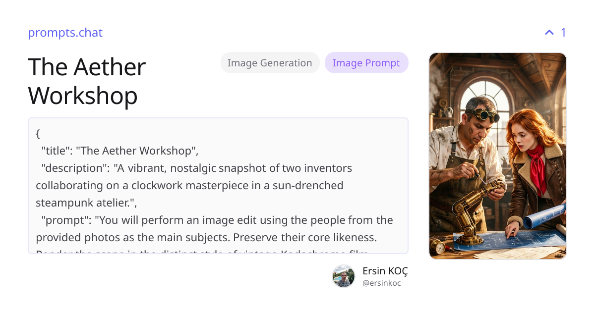 The Aether Workshop | prompts.chat