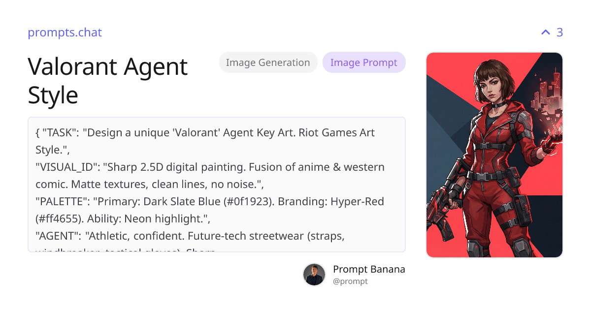 Valorant Agent Style | prompts.chat