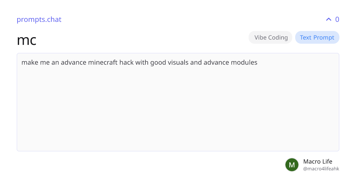 mc | prompts.chat